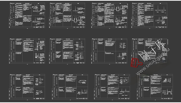 图片[11]-墙顶地天花吊顶石膏板室内CAD三大节点合辑含施工说明SU模型模块-刷子库