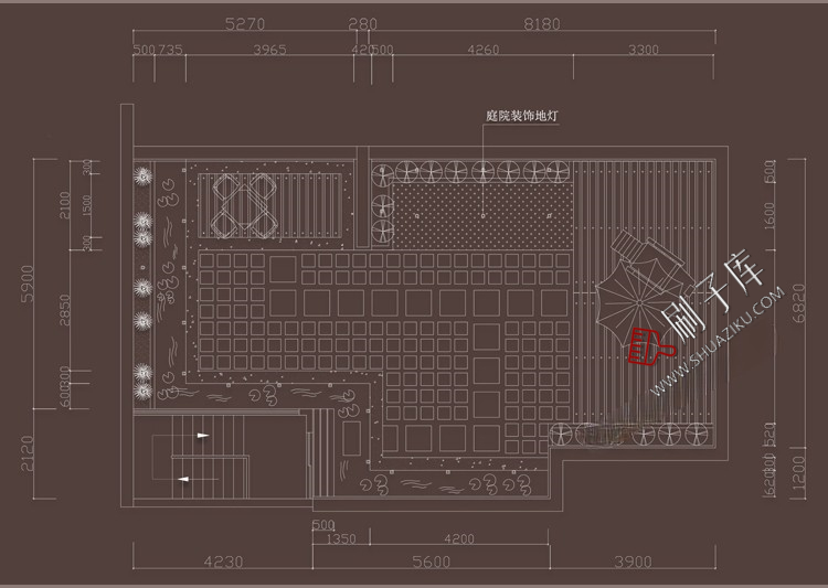 图片[7]-屋顶花园露台园林景观公园环境绿化方案小区cad平面图施工图图库-刷子库