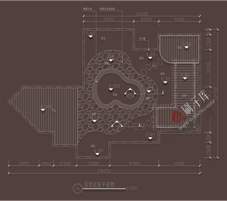 图片[10]-屋顶花园露台园林景观公园环境绿化方案小区cad平面图施工图图库-刷子库