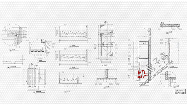 图片[4]-酒店空间CAD节点大样图立面图库工装室内施工工艺深化图纸施工图-刷子库