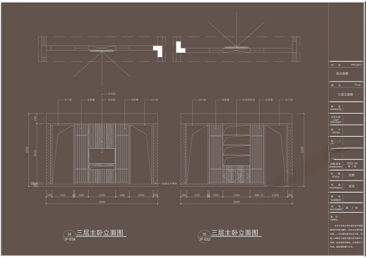 图片[14]-别墅室内家装装修设计方案CAD施工图效果图平面图立面图素材图纸-刷子库