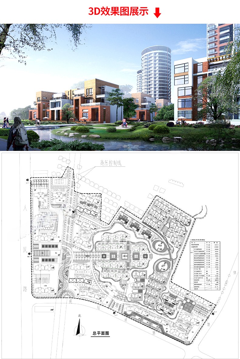 图片[12]-住宅居住小区规划设计方案总平面图cad施工su模型psd文本景观建筑-刷子库