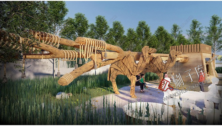 图片[1]-新中式美丽乡村农业生态旅游文化广场民宿公园建筑景观SU模型CAD-刷子库