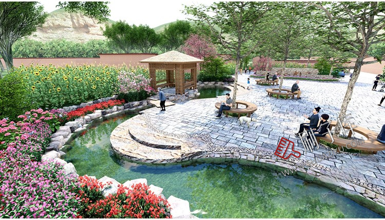 图片[22]-新中式美丽乡村农业生态旅游文化广场民宿公园建筑景观SU模型CAD-刷子库