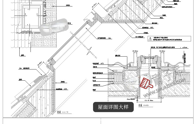 图片[12]-建筑设计院CAD通用详图节点大样图楼梯地面屋面钢结构施工图素材-刷子库