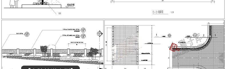 图片[10]-园林景观设计小品细部CAD节点大样平面立面剖面施工图纸图库素材-刷子库