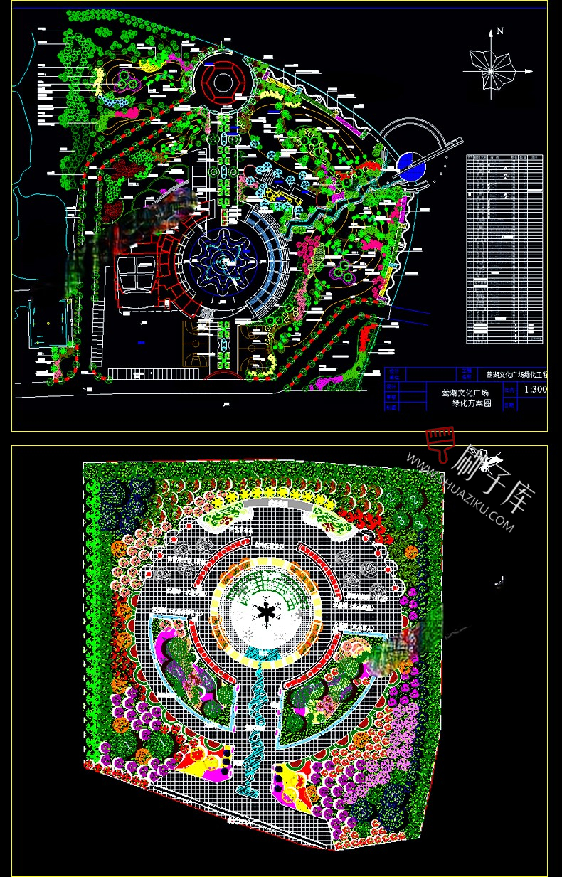 图片[8]-河道湿地公园广场现代社区园林景观规划平面设计方案CAD施工图纸-刷子库