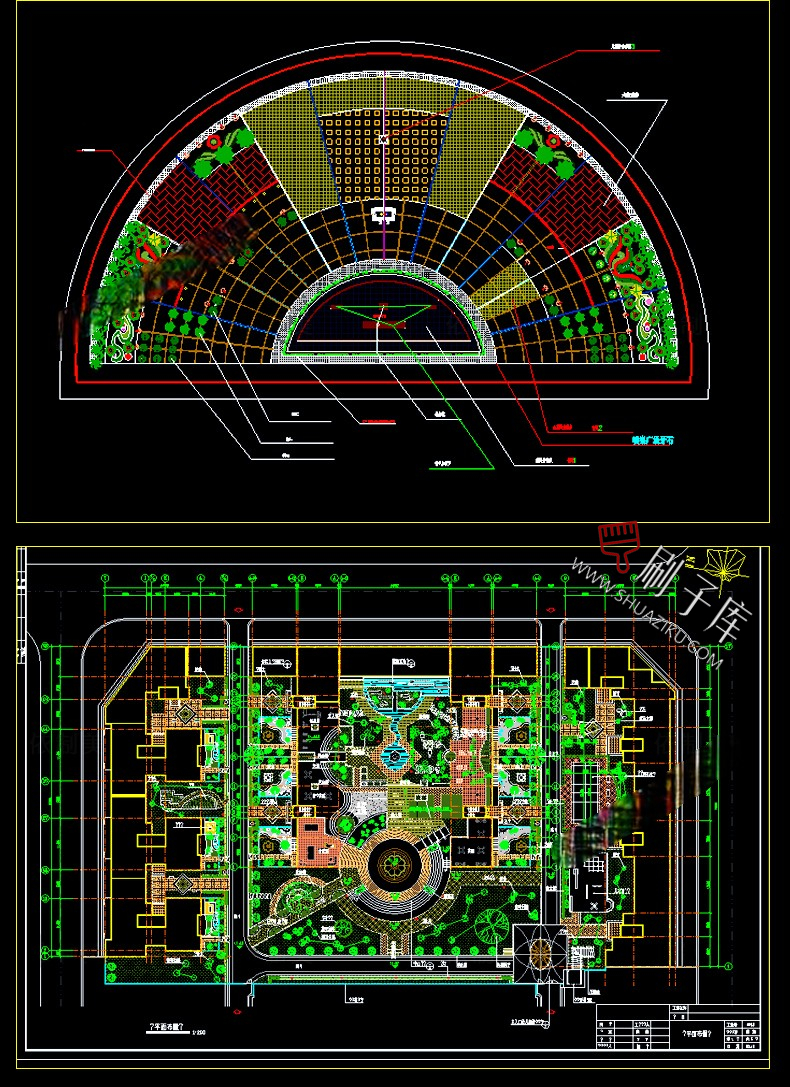 图片[11]-河道湿地公园广场现代社区园林景观规划平面设计方案CAD施工图纸-刷子库