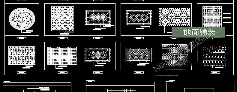 图片[26]-园林景观设计CAD植物图块人物平面立面铺装拼花施工图库图例素材-刷子库