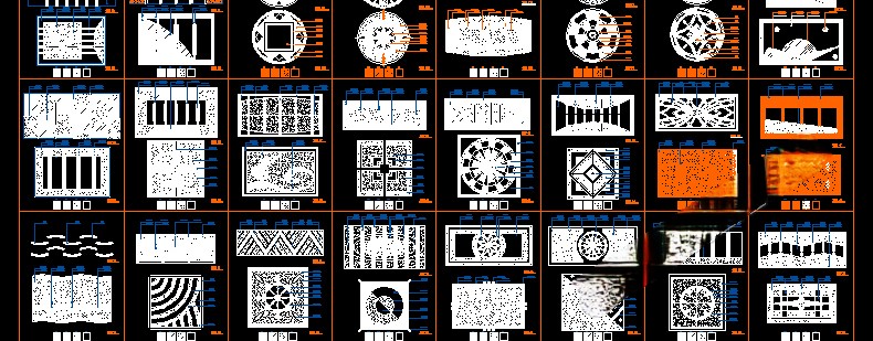 图片[50]-园林景观设计CAD植物图块人物平面立面铺装拼花施工图库图例素材-刷子库