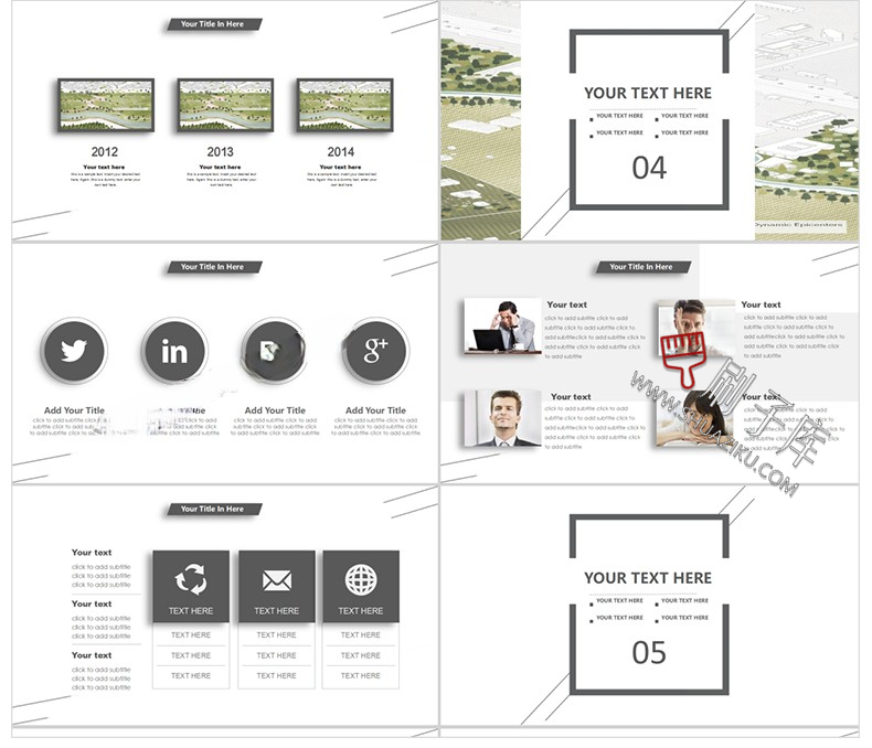 图片[18]-建筑景观园林规划作品集ppt模板国外小清新设计项目方案汇报排版-刷子库