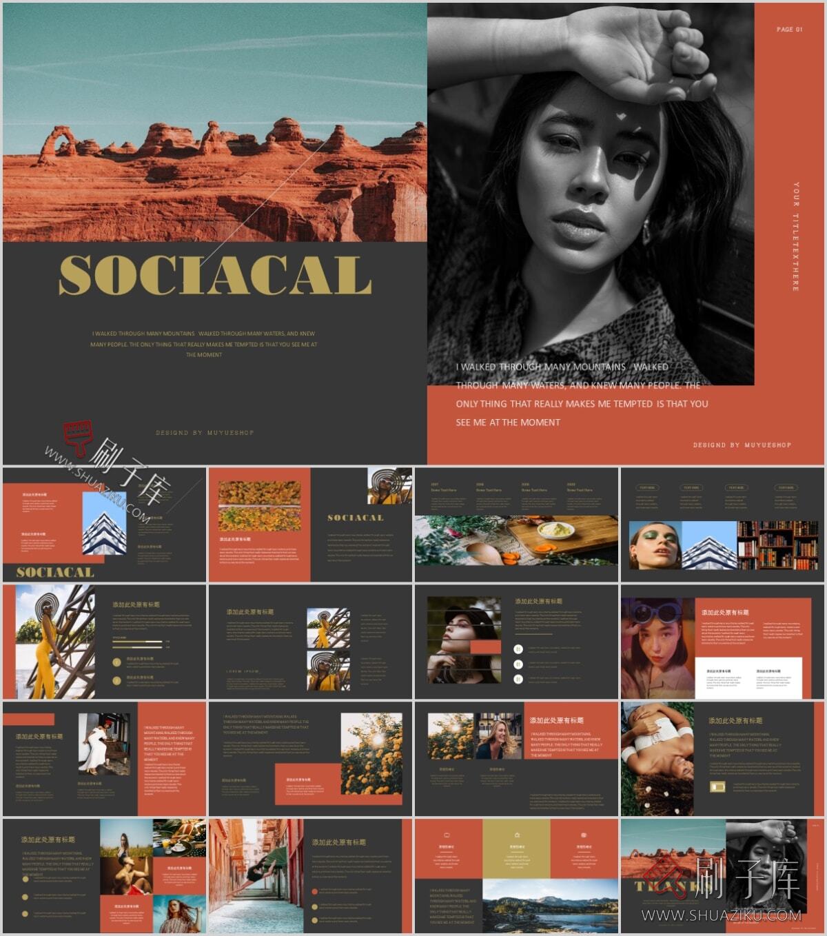 图片[17]-复古撞色系高级感PPT合集（68套）-刷子库