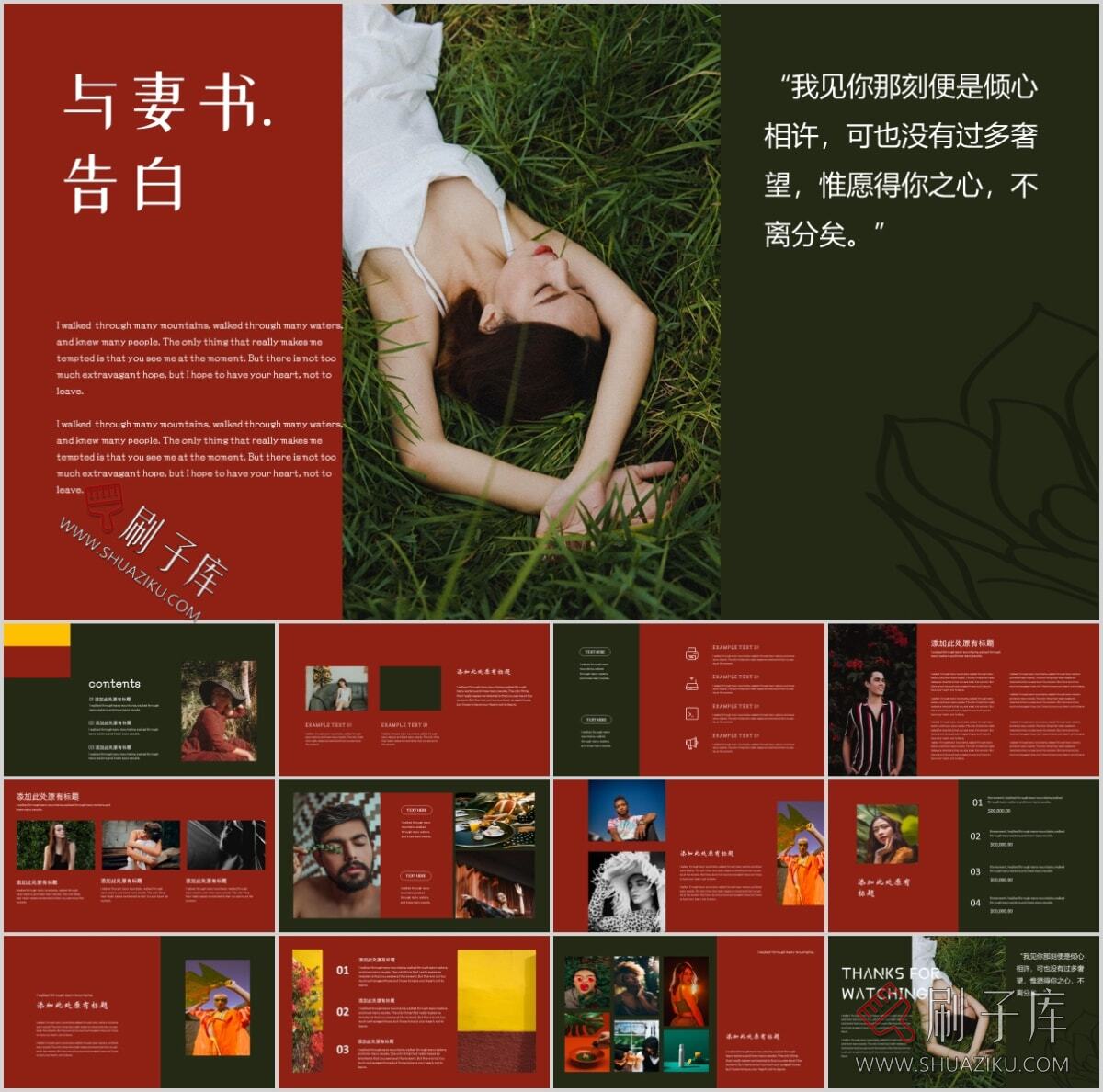 图片[23]-复古撞色系高级感PPT合集（68套）-刷子库