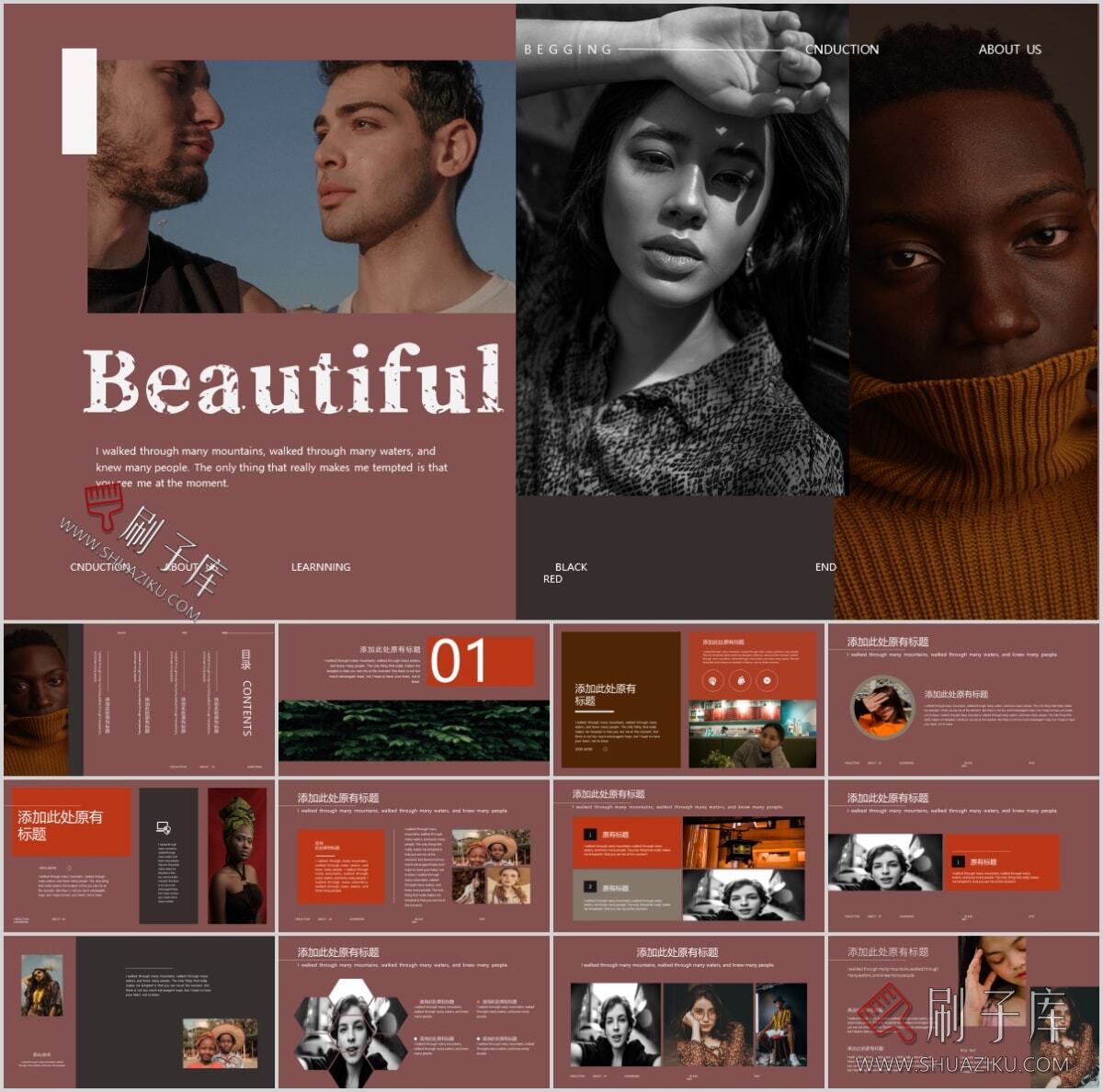 图片[33]-复古撞色系高级感PPT合集（68套）-刷子库