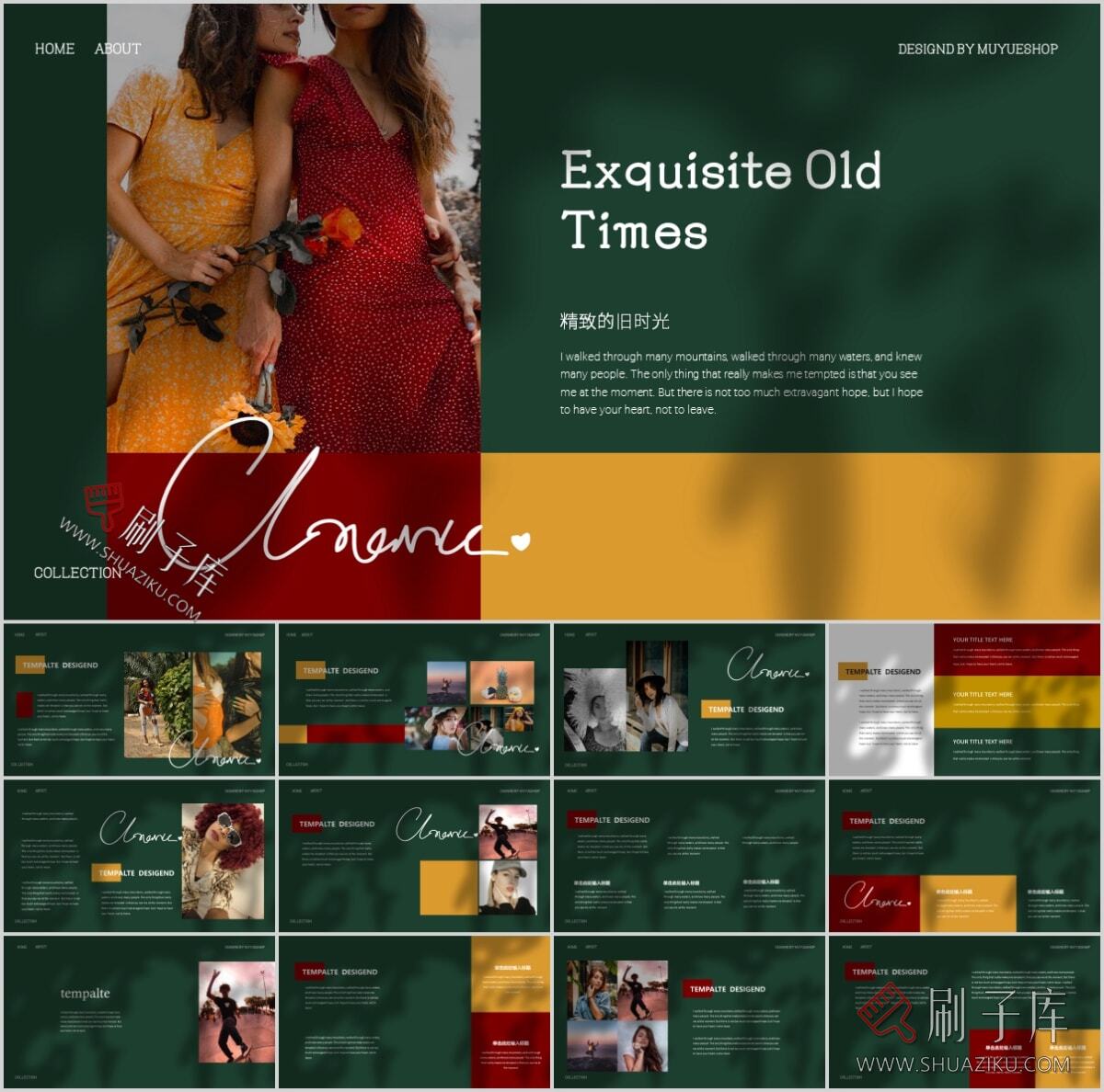 图片[34]-复古撞色系高级感PPT合集（68套）-刷子库