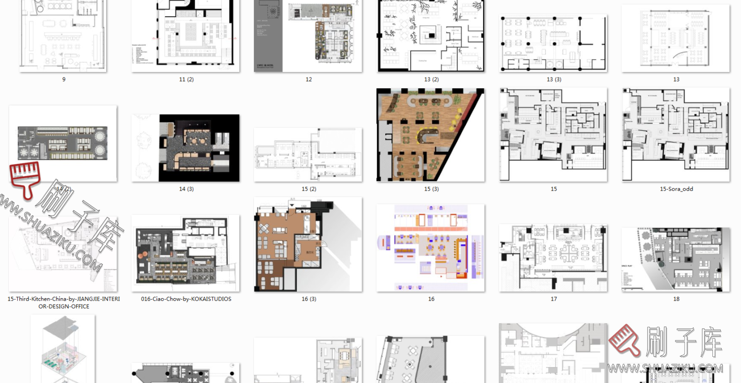 图片[11]-九大类商业空间平立面布置方案合集-刷子库