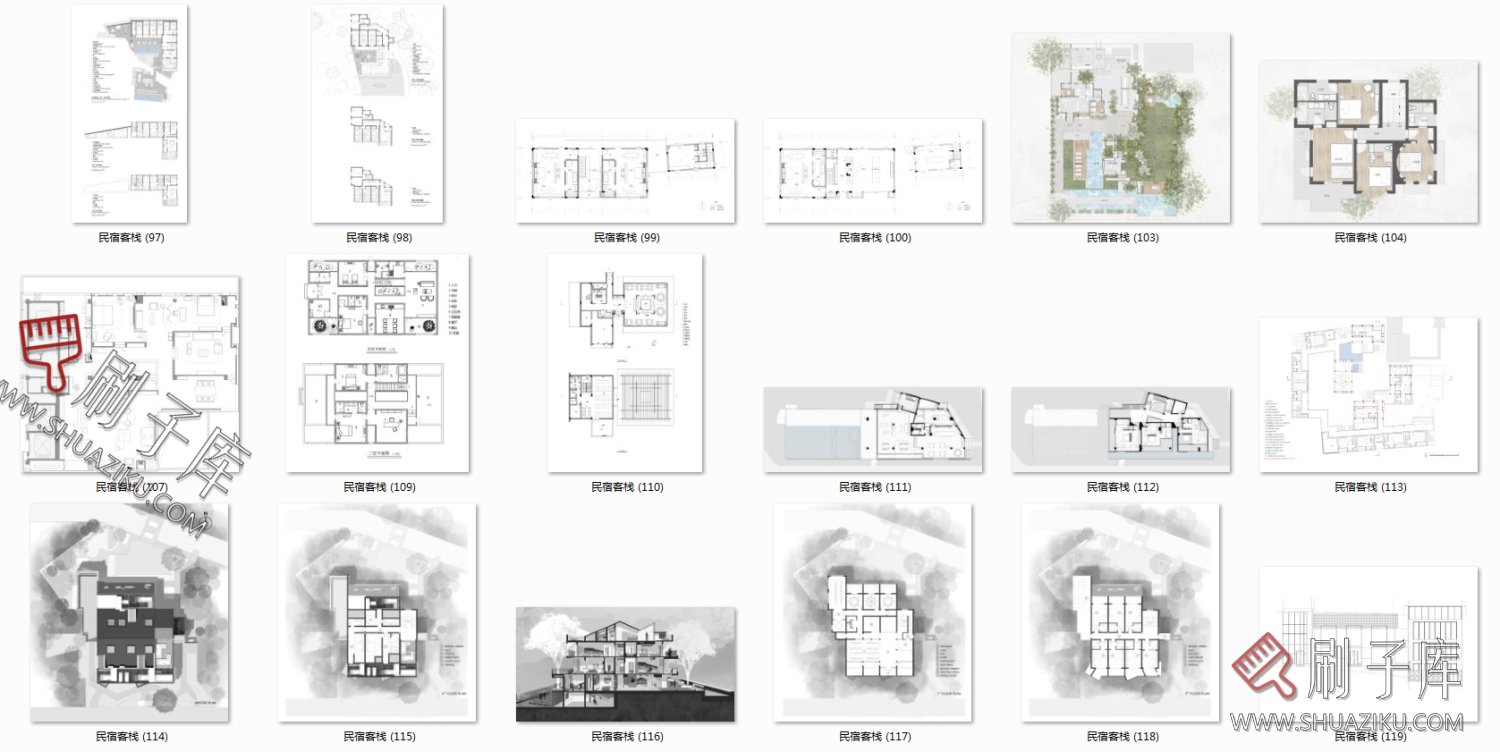 图片[25]-九大类商业空间平立面布置方案合集-刷子库
