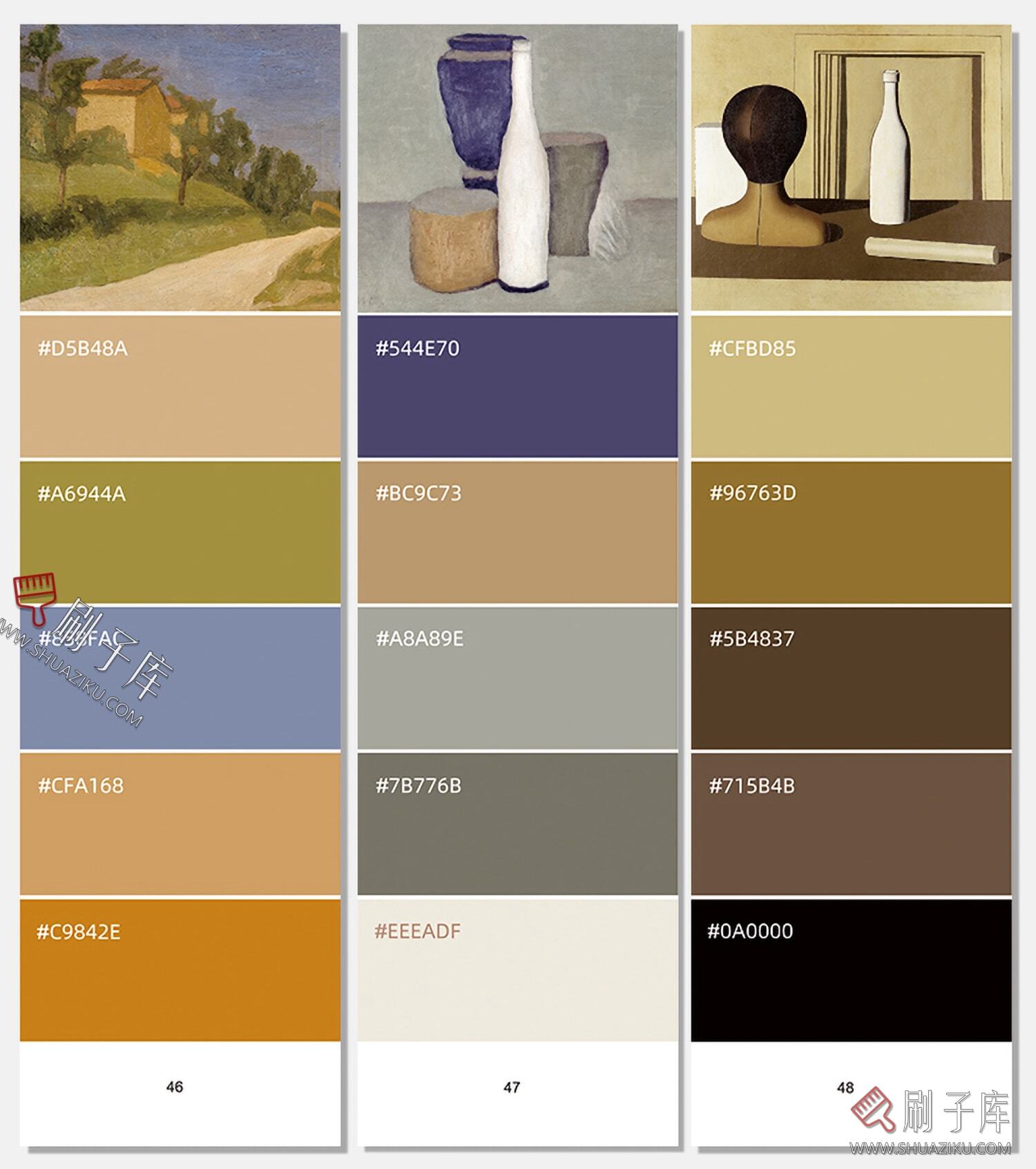 图片[11]-甄选莫兰迪色卡与国风传统色板合集-刷子库