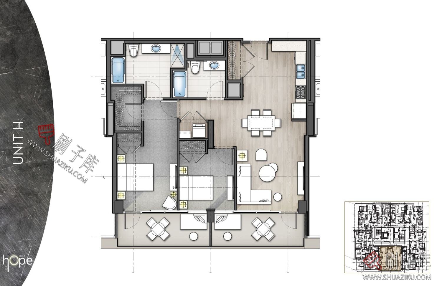 图片[16]-私宅-公寓-一至四居室空间平面图合集（945张）-刷子库