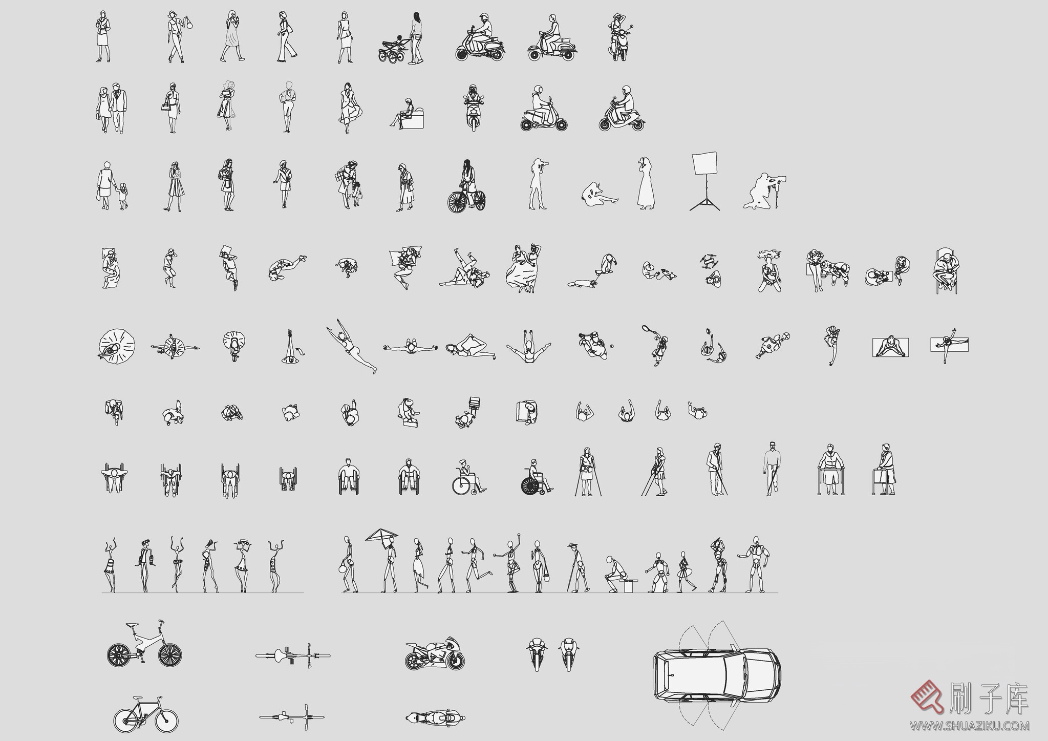 图片[5]-最新进口品牌沙发组合CAD图库-刷子库