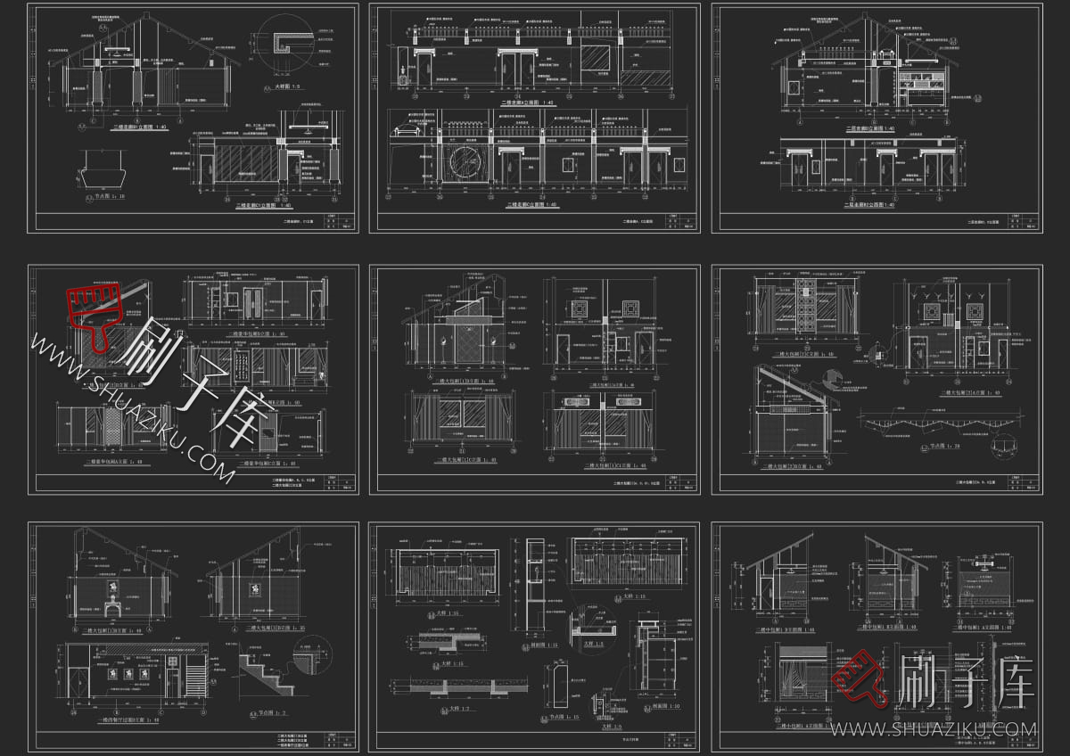 图片[10]-22种大样分类全覆盖CAD收口节点图库（家装+工装）-刷子库