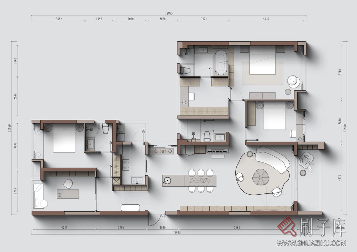 图片[5]-侘寂高级暗黑复古橙色系6套PSD源文件及色卡预设-刷子库