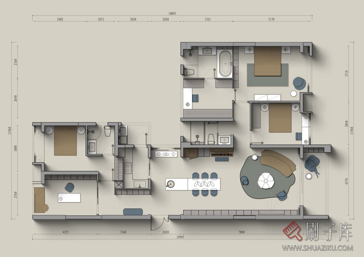 图片[6]-侘寂高级暗黑复古橙色系6套PSD源文件及色卡预设-刷子库