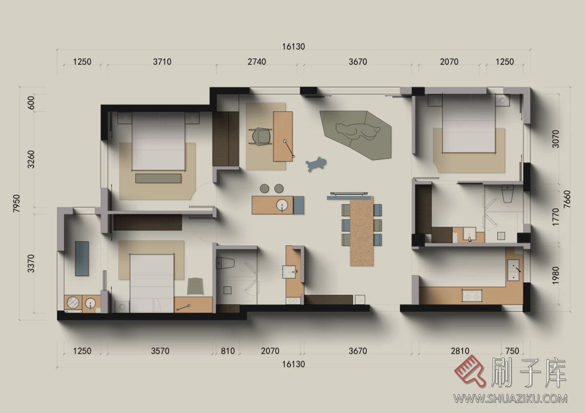 图片[8]-侘寂高级暗黑复古橙色系6套PSD源文件及色卡预设-刷子库