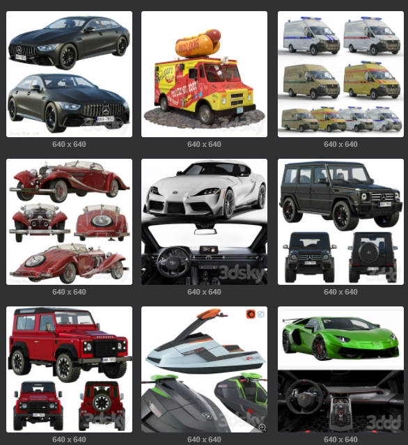 图片[5]-186 款交通工具专业车型-刷子库