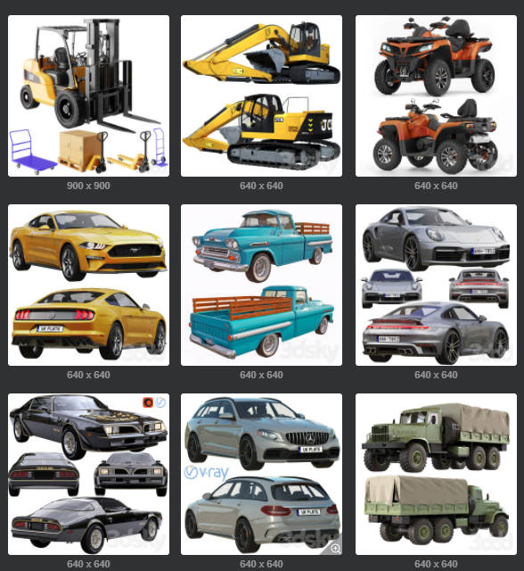 图片[7]-186 款交通工具专业车型-刷子库