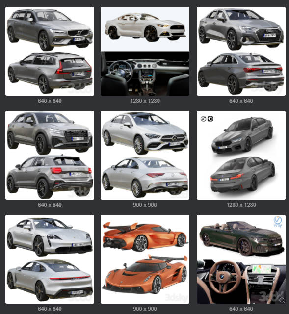 图片[8]-186 款交通工具专业车型-刷子库