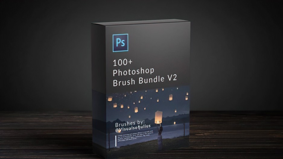 图片[1]-PS笔刷：Visualsofjulius 灯笼萤火虫剪影瀑布银河系头发草毛皮北极光雾云-刷子库