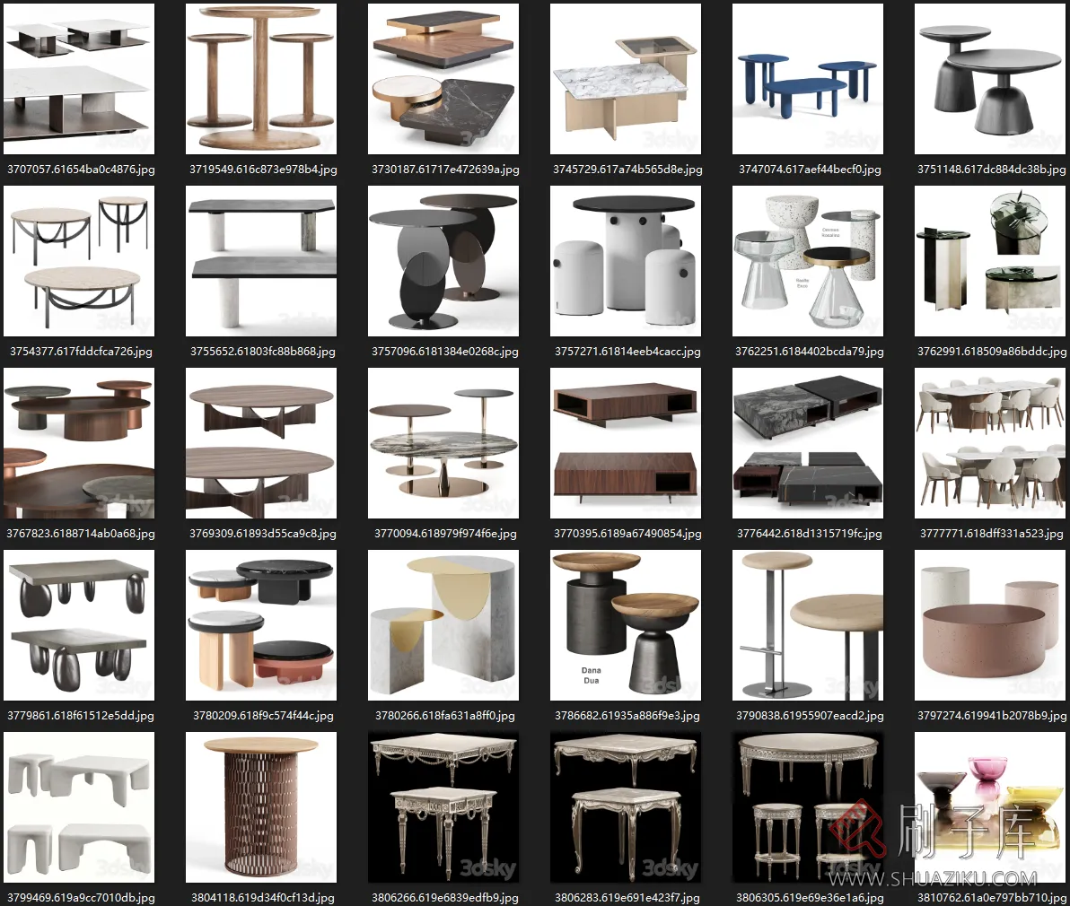 图片[2]-3dsky茶几 边几高质量模型600个-刷子库