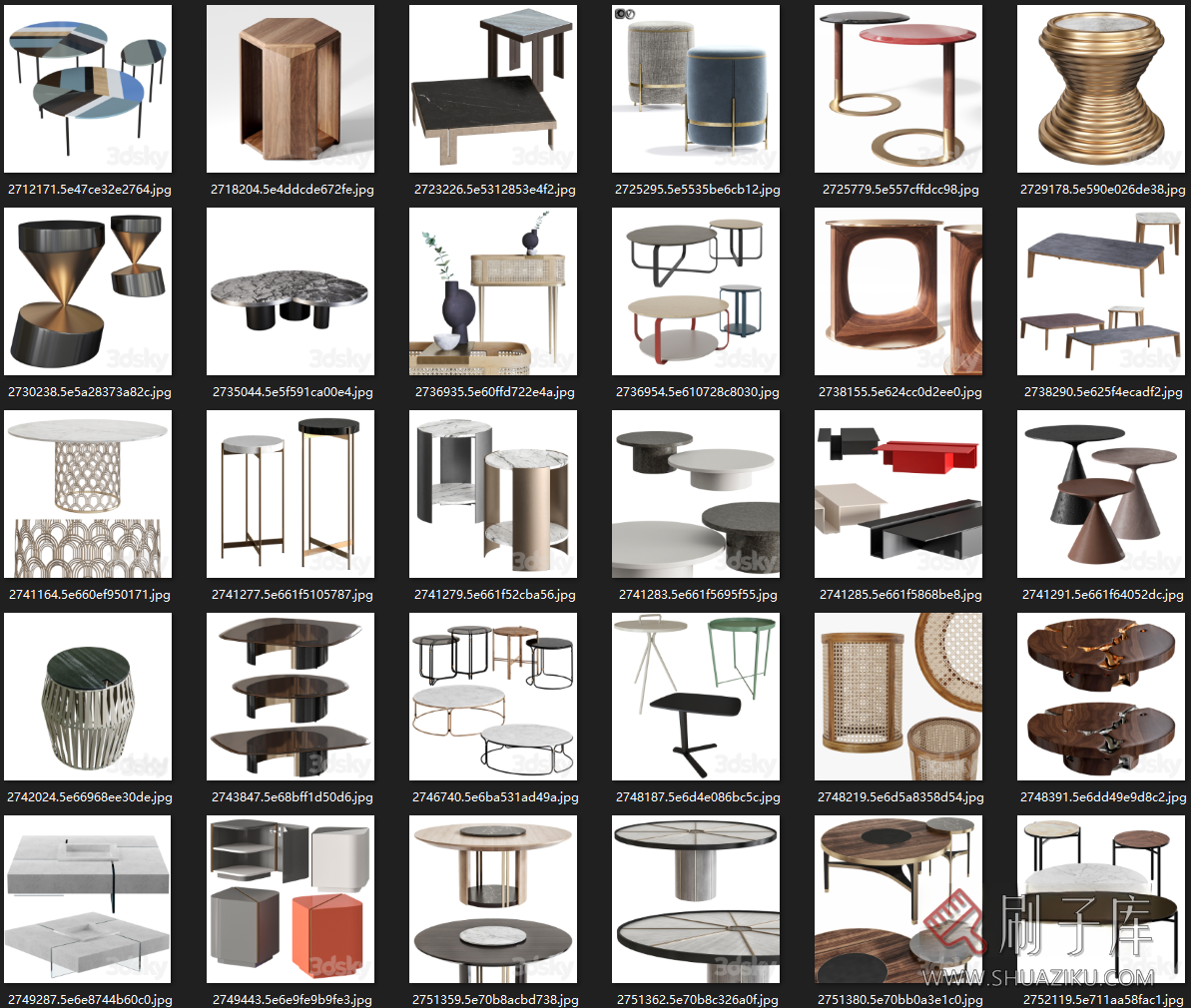 图片[10]-3dsky茶几 边几高质量模型600个-刷子库