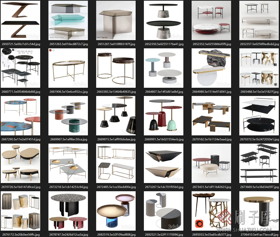 图片[12]-3dsky茶几 边几高质量模型600个-刷子库