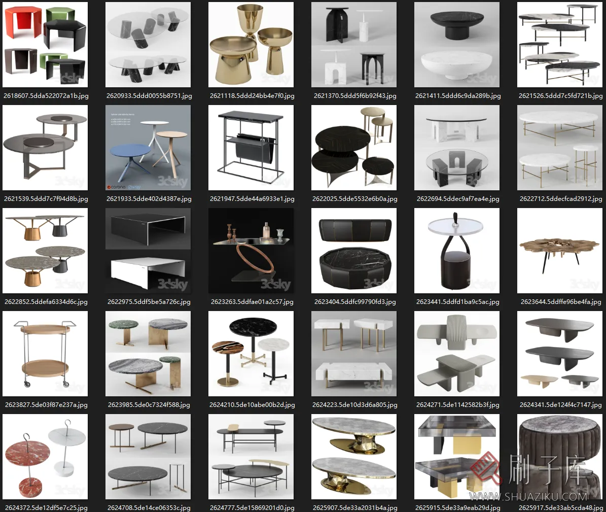 图片[14]-3dsky茶几 边几高质量模型600个-刷子库