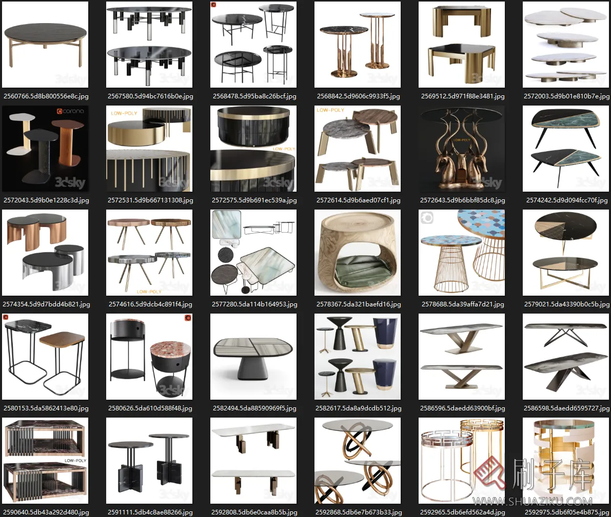 图片[16]-3dsky茶几 边几高质量模型600个-刷子库