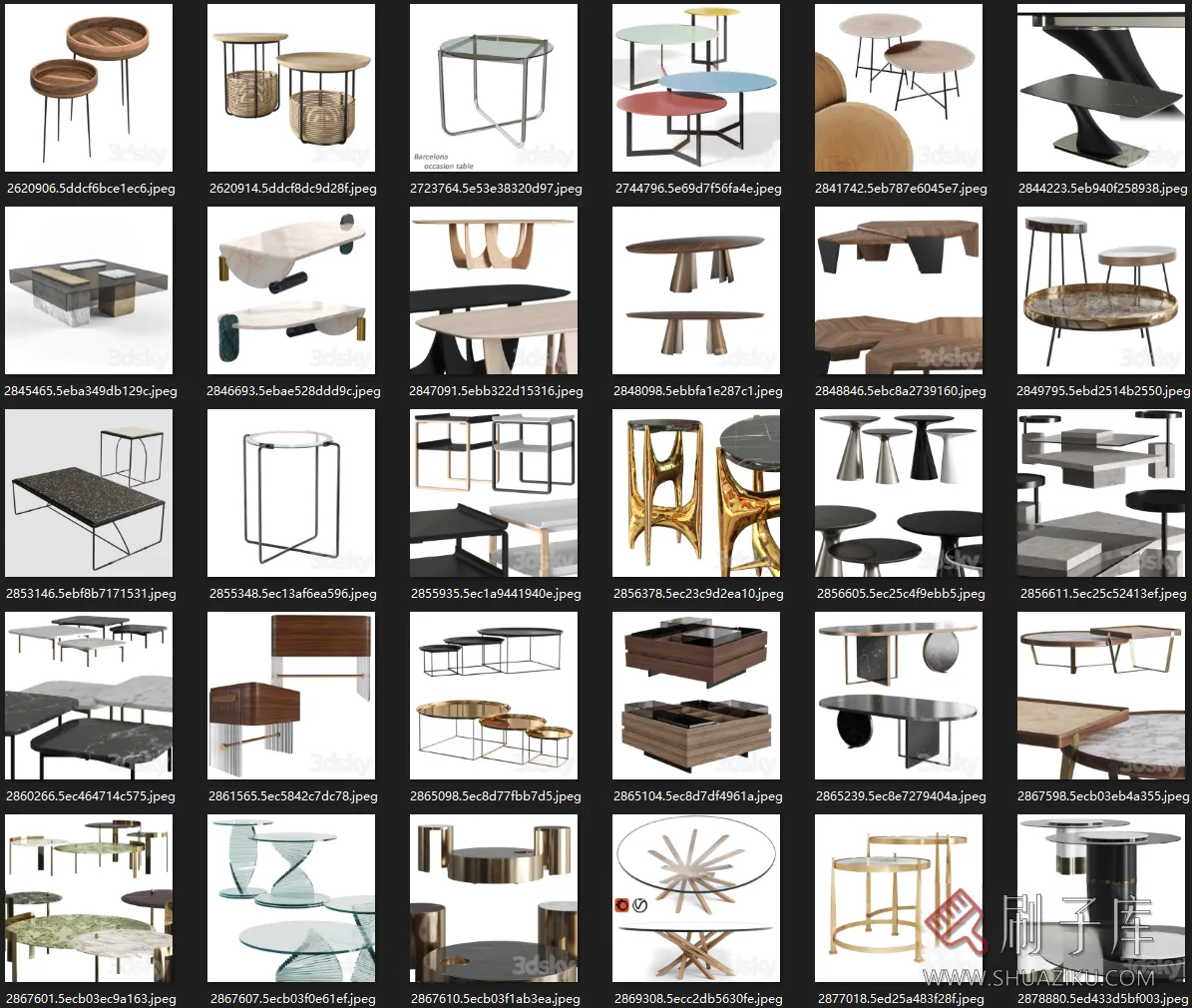 图片[19]-3dsky茶几 边几高质量模型600个-刷子库