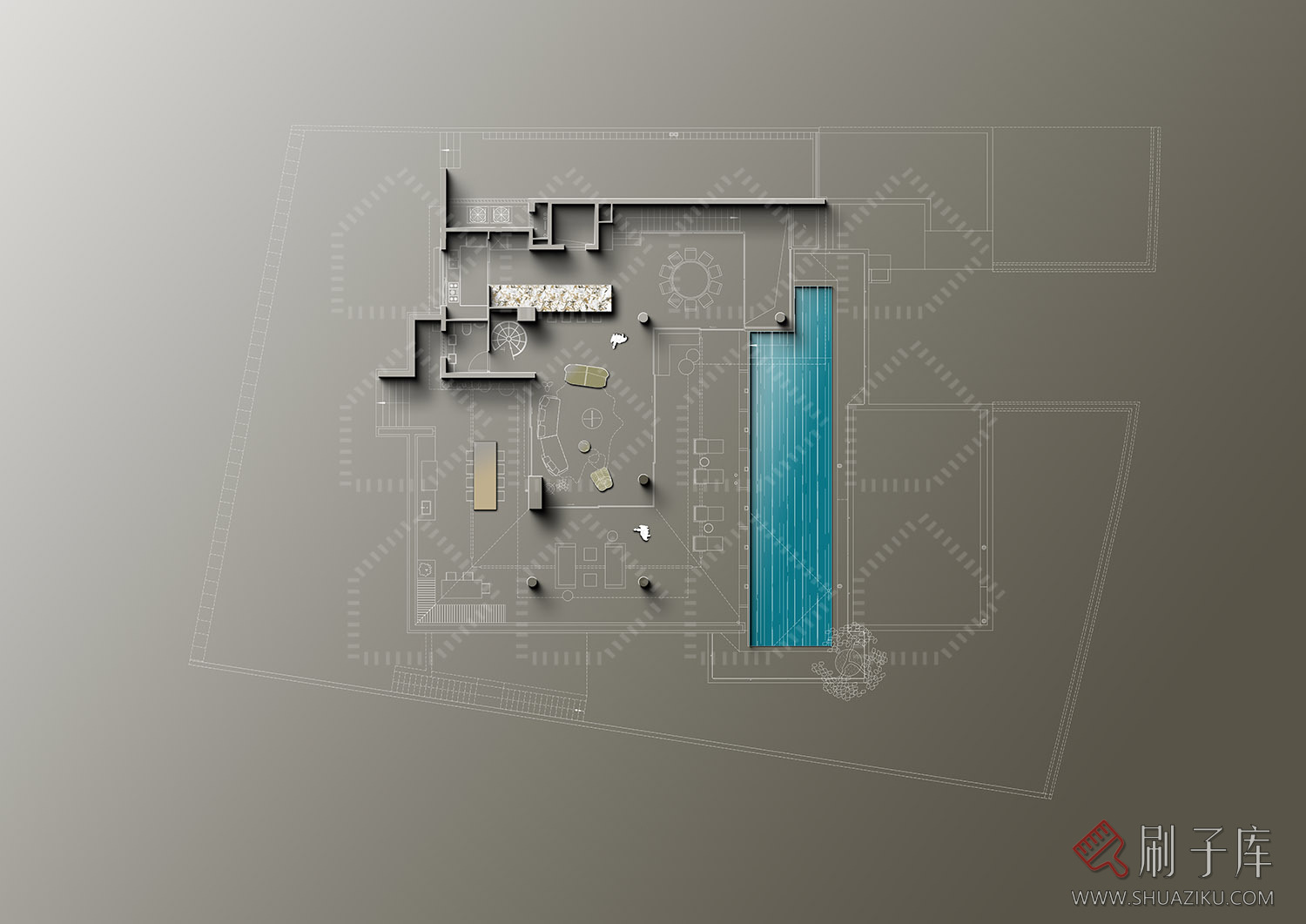 1.84G/1套海景别墅光影平面图PSD源文件+原版插件-4 1.84G/1套海景别墅光影平面图PSD源文件+原版插件-4