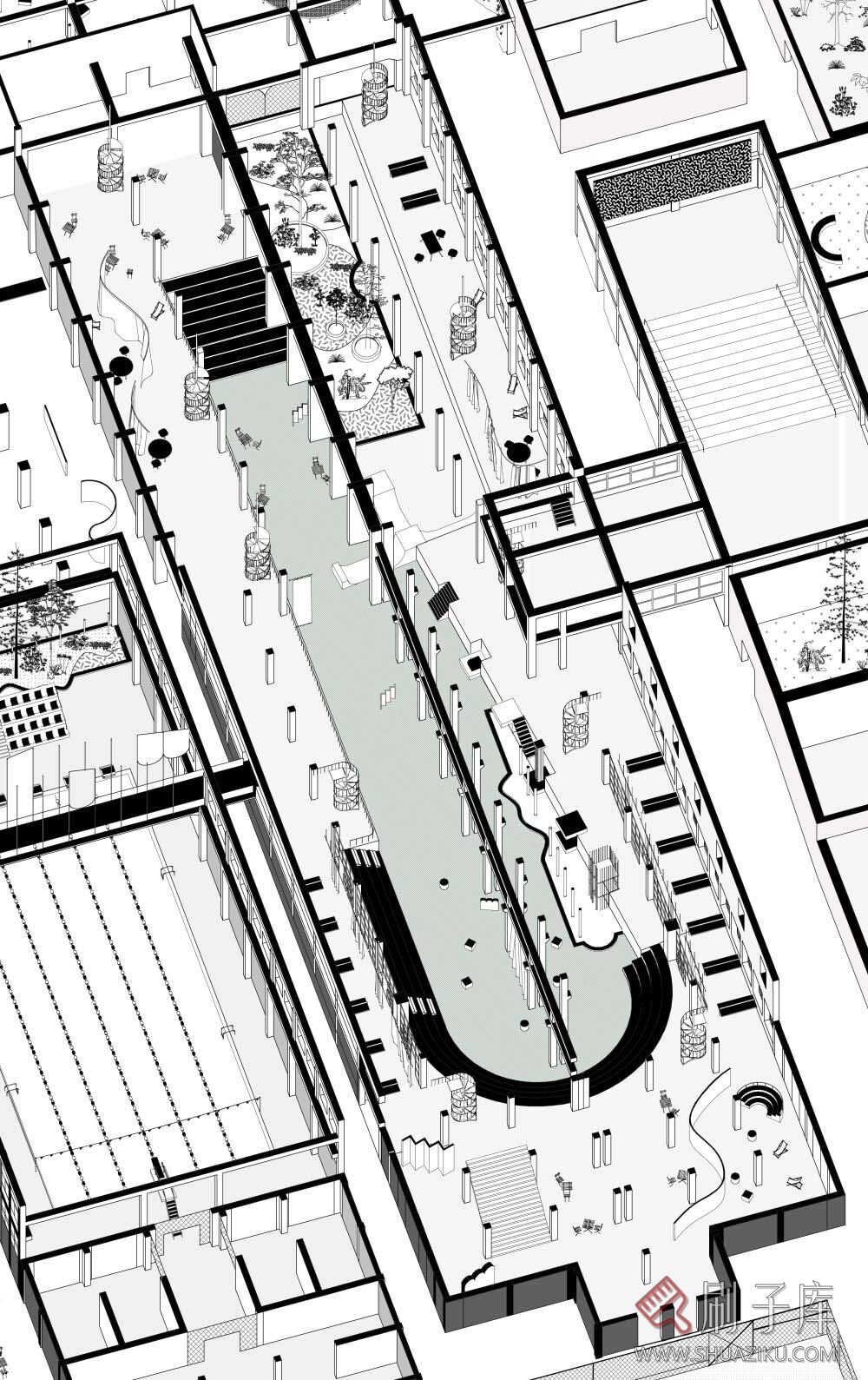 【设计师必备】120张街道景观创意分析图-5