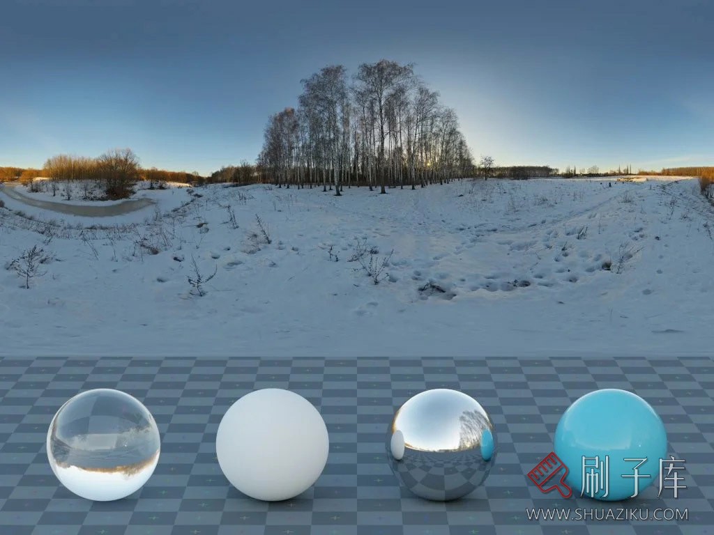 [顶级贴图]10个雪景360°HDR贴图-4K+8K分辨率-2