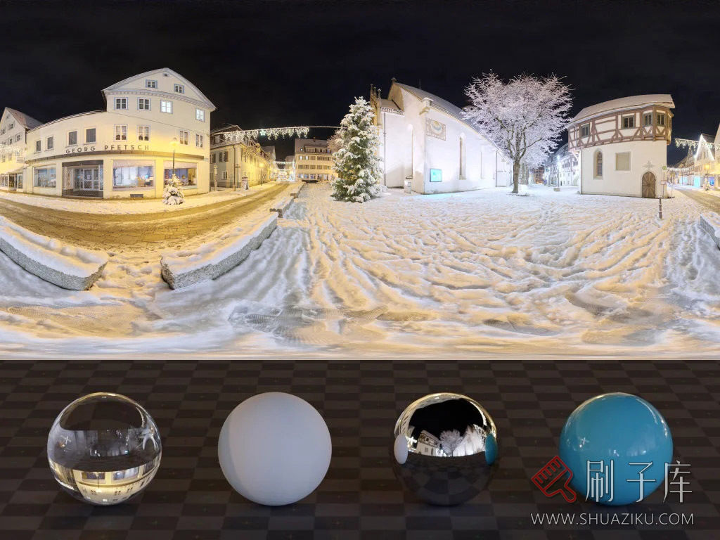 [顶级贴图]10个雪景360°HDR贴图-4K+8K分辨率-3