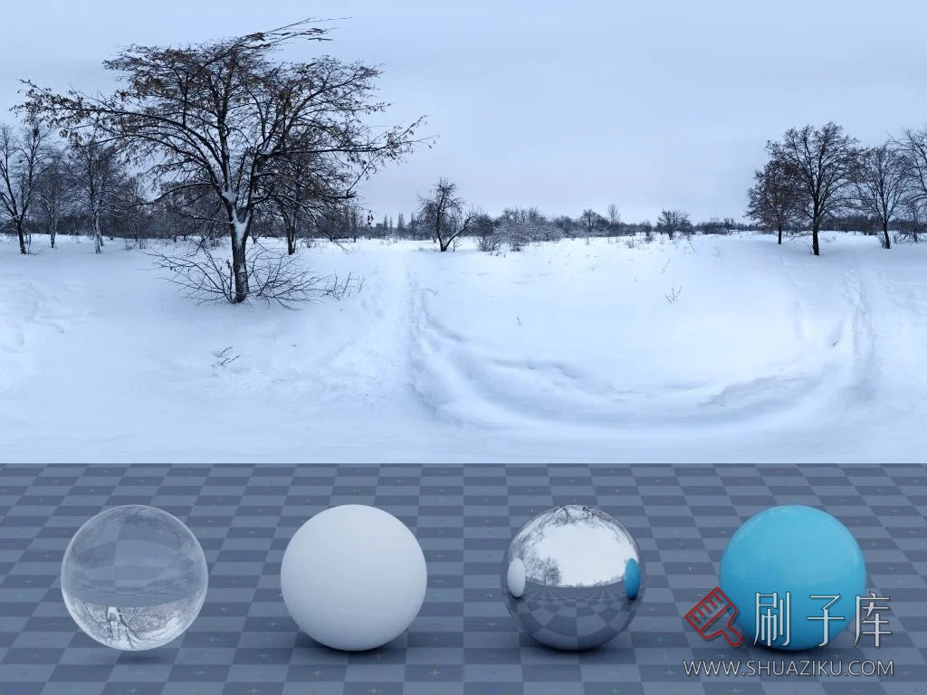 [顶级贴图]10个雪景360°HDR贴图-4K+8K分辨率-6