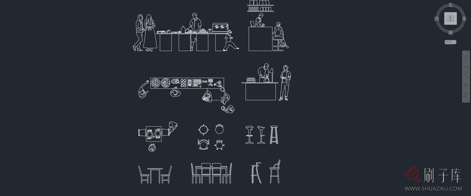 12组家庭餐桌、吧台CAD图块,AI+CAD+PNG-2 12组家庭餐桌、吧台CAD图块,AI+CAD+PNG-2