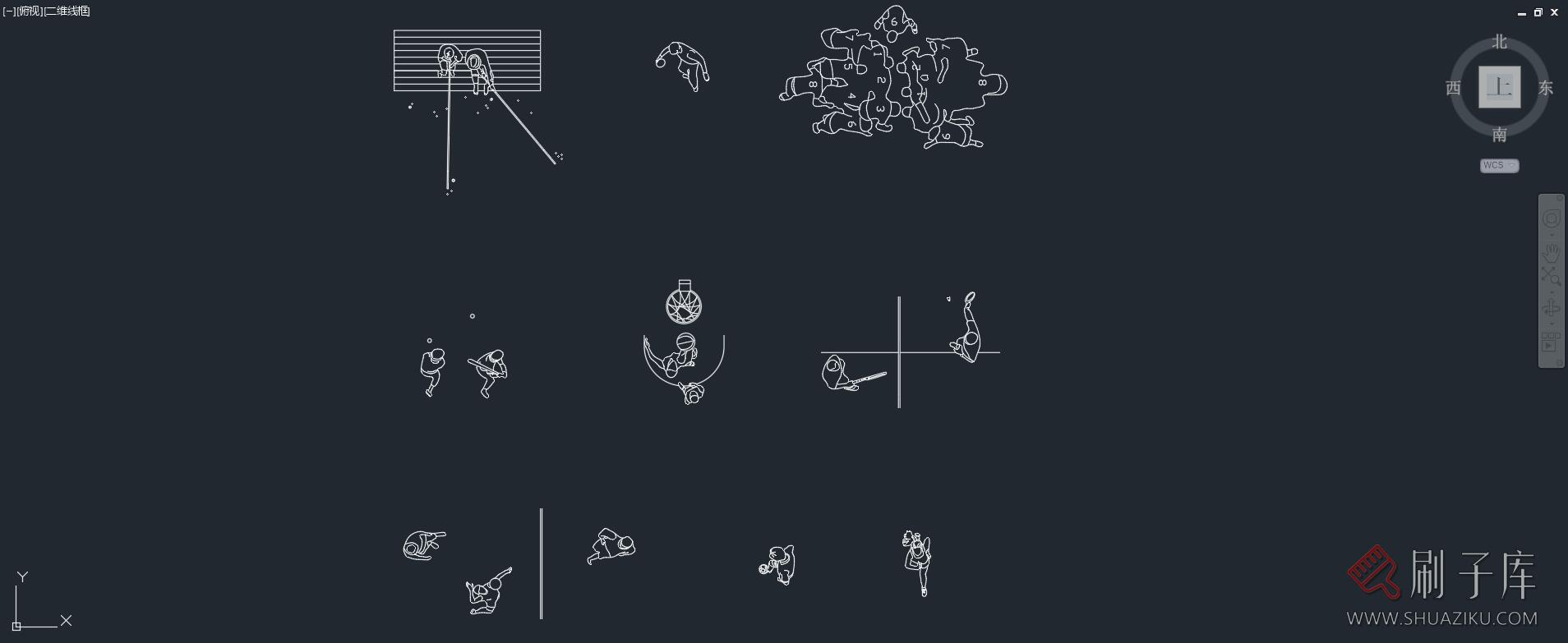 9组顶视运动人物素材,AI+CAD+PSD+PNG-2 9组顶视运动人物素材,AI+CAD+PSD+PNG-2