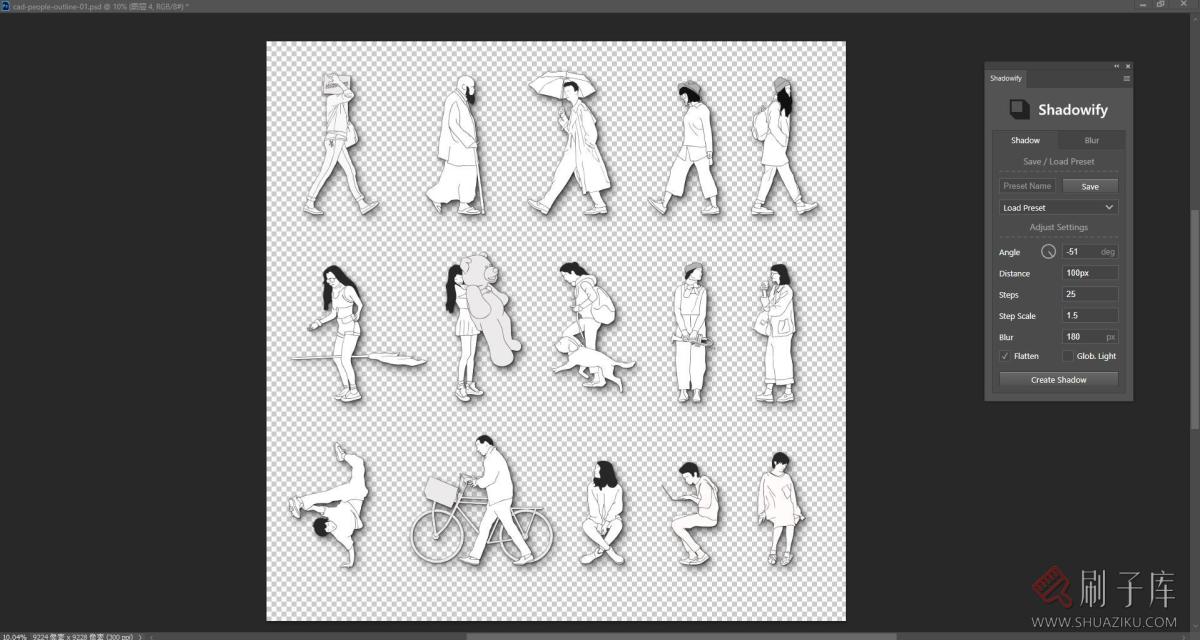 15个创意立面人物图集，AI+CAD+PSD+PNG-3
