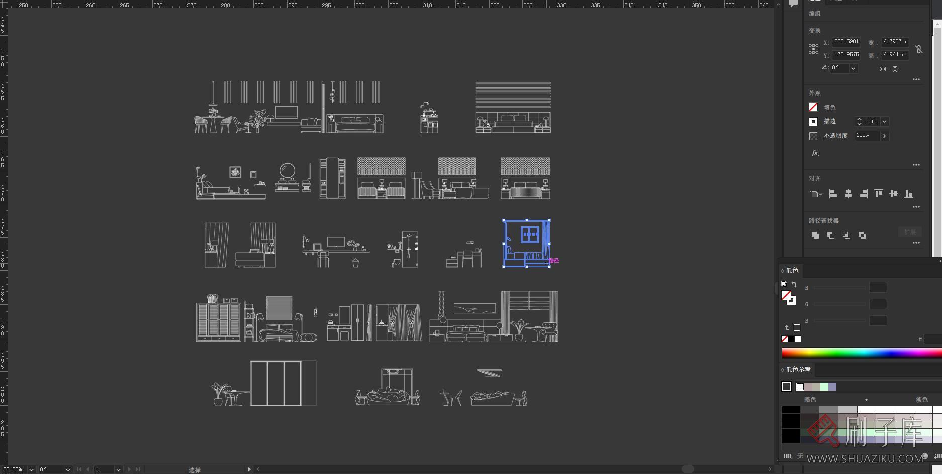 20个酒店民宿立面图集，AI+CAD+JPG-1