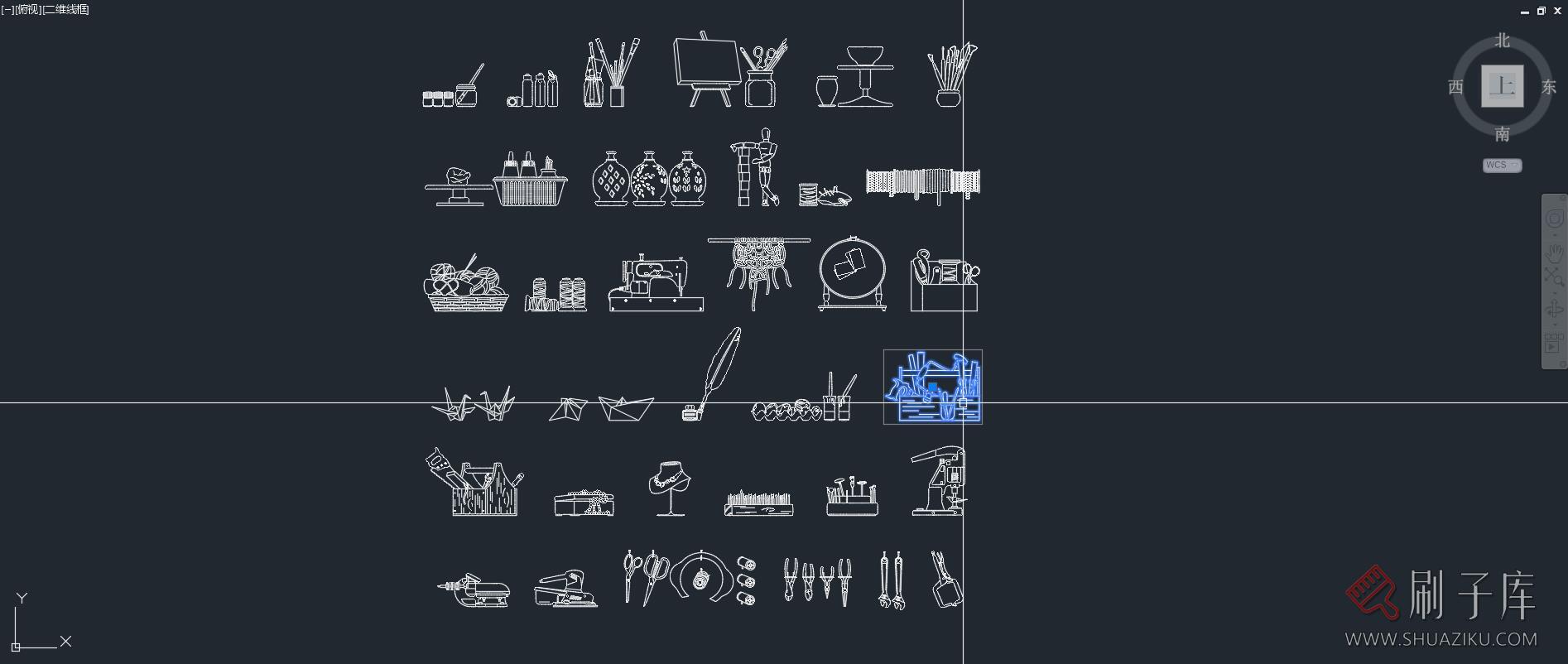 34个手工艺品、手工工具图集，AI+CAD+PNG-2