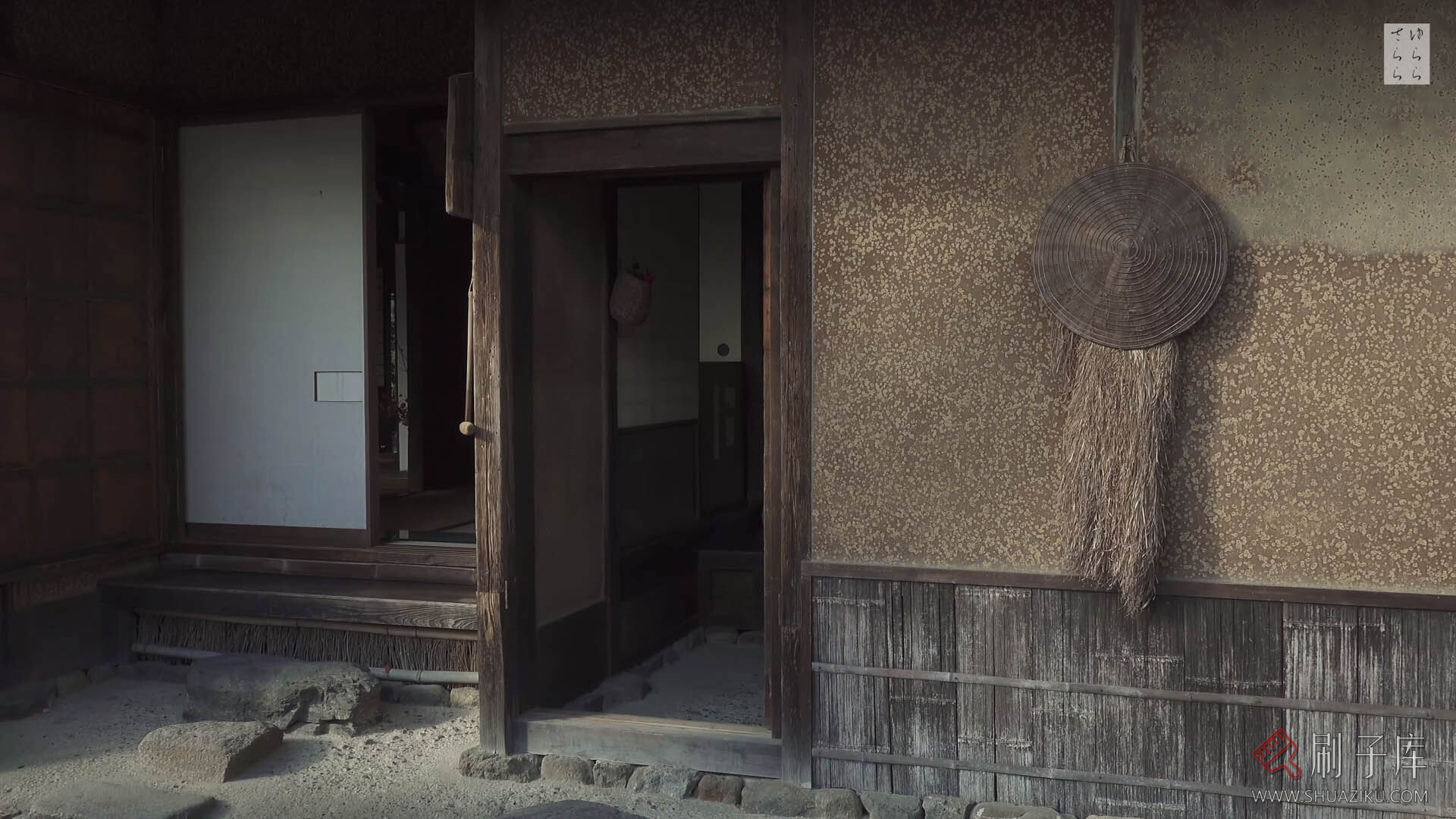 [4K]侘寂美学-落柿舎京都的庭院-刷子库