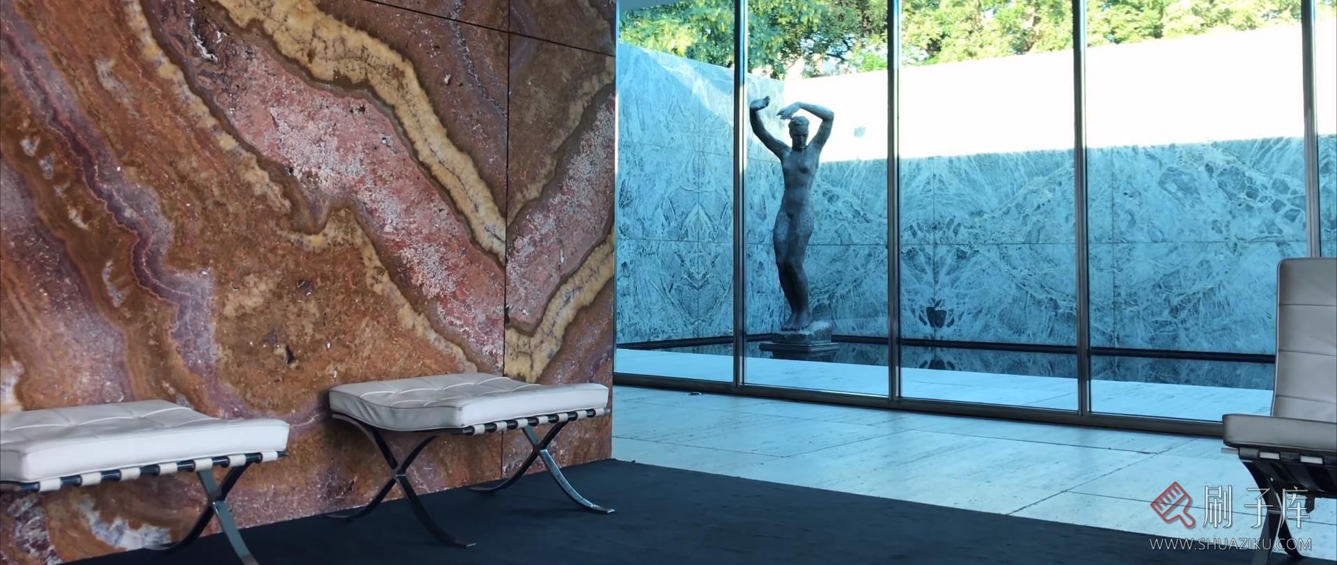 4K-密斯·凡德罗-巴塞罗那世博会德国馆-4 4K-密斯·凡德罗-巴塞罗那世博会德国馆-4